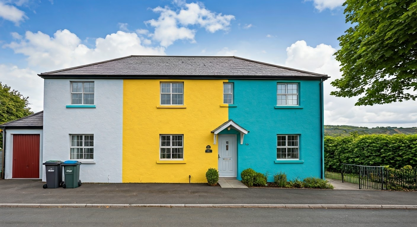 Freshly painted rental property in Wicklow.